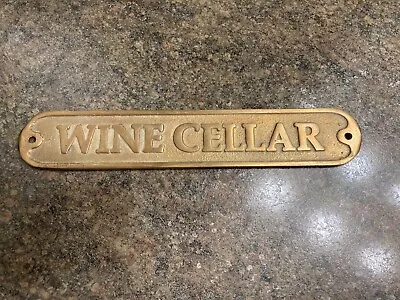 Brass Wine Cellar Sign • $20