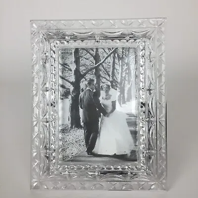 Mikasa Crystal Frame Serenade  Wedding Picture Frame 5 X 7 • $17.95