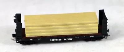 Atlas #2282 40' Bulkhead Flat Car With Load Southern Pacific #5373 N Scale 1/160 • $9.95