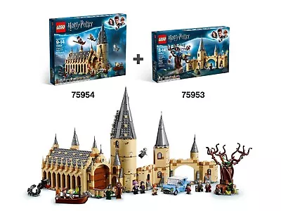 LEGO Harry Potter Sets 2- 75953 Hogwarts Whomping Willow & 75954 Great Hall NEW • $459.95