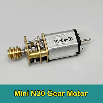 Mini N20 Gear Motor Full Metal Gearbox DC 3V-5V Dual Shaft Robot Electronic Lock • $2.75