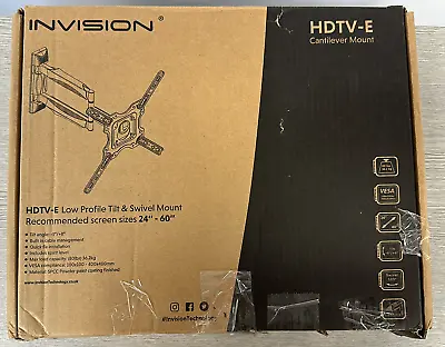 Invision TV Wall Bracket Mount For 24-60 Inch Screens Low Profile Tilt HDTV-E • £9.99