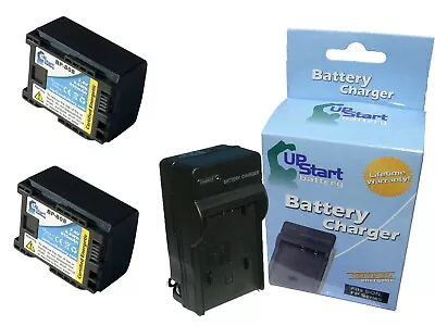 2x Battery + Charger For Canon BP-808 Digital Camcorder Decoded 890mAh 7.4V • $29.99