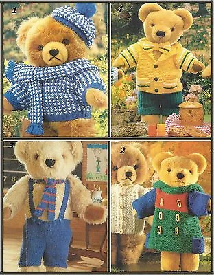 £1.99 • Buy Teddy Bear Essentisals Knitting Patterns Hat,Scarf Coat, Dress, Jacket DK  732