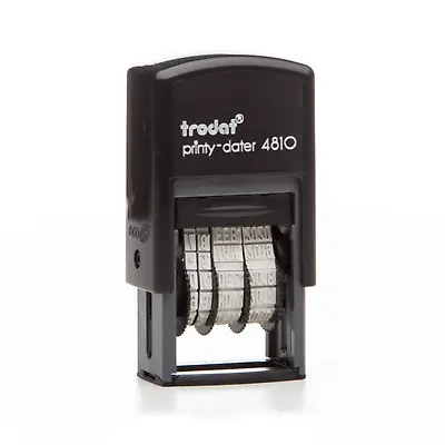 £6.99 • Buy Date Stamp - Trodat Self Inking Rubber Stamp Print - Mini Dater 4810