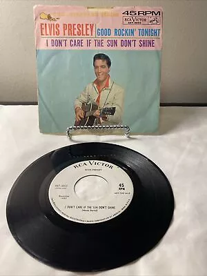 PROMO!!  Elvis Presley 45 Good Rockin' Tonight/ I Don't Care Sun Don't Shine • $275