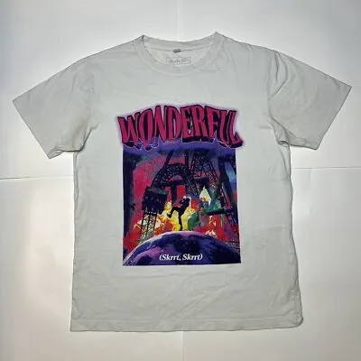 Mister Tee Mens White Tshirt Size Large Wonderful Rap Tee Hip Hop Rock  • $7.99