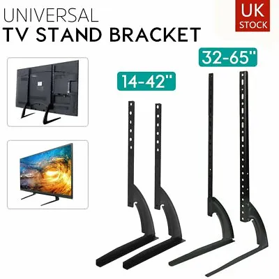 Universal Table Top Mount TV Stand Base Pedestal Mount Bracket 14 -65  LCD LED  • £12.99