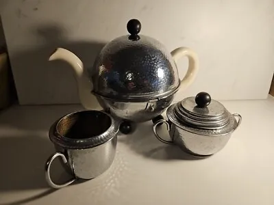 Vintage 50s  Insulated Teapot / Sugar Bowl / Milk Jug Set - Orginal Condition  • £39.95