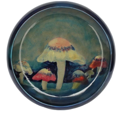 £800 • Buy Huge 12.5  Extremely Rare William Moorcroft Claremont Toadstool Bowl 1920-1930s