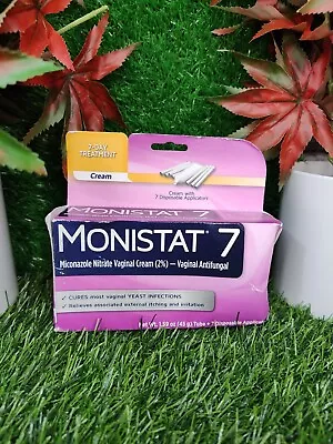 Monistat 7 Vaginal Antifungal Cream Disposable Applicators 1.59 Oz Exp 10/24 • $12.60