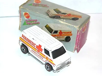 Vintage Hot Wheels Redline Era Mebetoys FLYING COLORS Paramedic Ambulance Van GH • $112.50