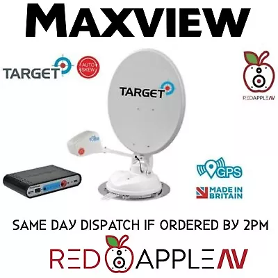 Maxview Target Auto Skew 85cm Single LNB Automatic Motorhome Satellite Dish • £1941.99