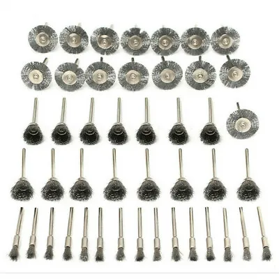 90XStainless Steel Wire Bowl Mix Brush Kit For Dremel Rotary Tool Accessories • £21.79