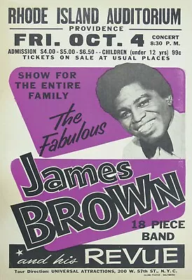 James Brown 13  X 19  Re-Print Music Concert Poster • $19.95