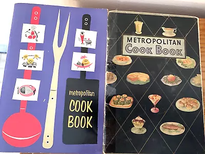 Metropolitan Life Insurance Cookbooks Set Of 2  1957 + 1940's • $5.50