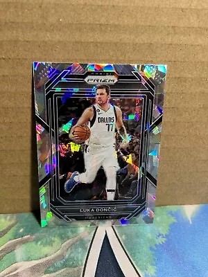 2022-23 Panini Prizm Luka Doncic Silver Cracked Ice #196 NBA Dallas Mavericks SP • $1.04