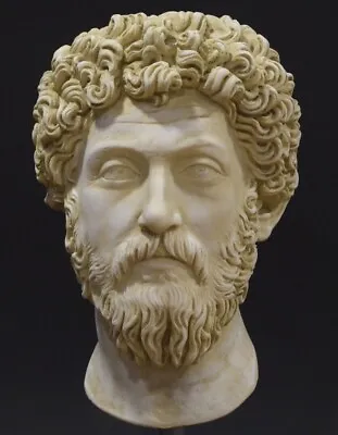 Bust Marcus Aurelius Sculpture Statue Marble Head Roman Philosopher Realistic US • $1526.33