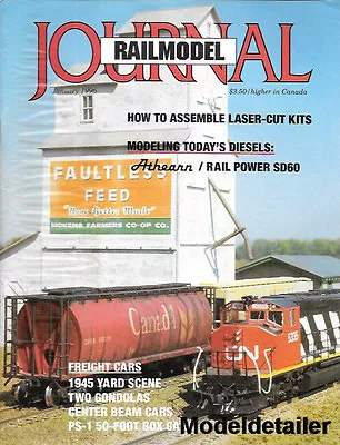 Railmodel Journal Jan.96 EMD SD60 NS Mileposts UP Bachmann F7a F7B Laser Cut E&C • $13.95