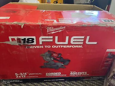 New Milwaukee 2734-21 M18 FUEL 10in Dual Bevel Sliding Compound Miter Saw Kit • $550.03