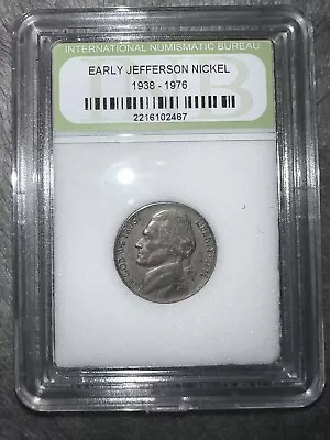 Early Jefferson Nickel 1938 - 1976 INB Certified Slabbed Coin Collectors Choice • $9.99