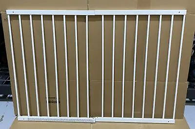 Babydan Flexi Fit Metal Baby Gate / Stair Gate White MISSING PARTS / USED • £42.99