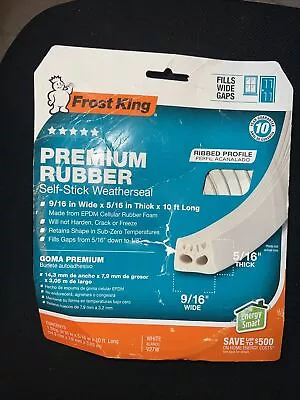 Frost King V27WA EPDM Rubber Foam Weather Stripping Tape 5/16 Thick In.x10 L Ft. • $13