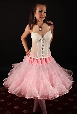 Vintage Look Extra Full Pink Crinoline Petticoat • $69.95