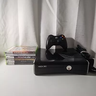 Microsoft Xbox 360 S Console + 4GB Hard Drive + 6 Games + Oblivion  • $65