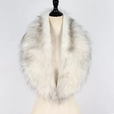 Women's Faux Fur Winter Coat Jacket Collar Scarf Shawl Collar Wrap Stole Scarves • $9.01