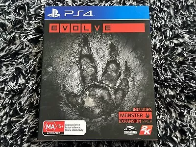 Evolve (Sony Playstation 4 2015) PAL Region 4 (PS4 Incs Cardboard Slipcase) • $9.99