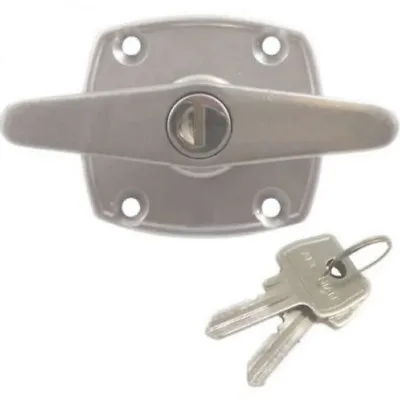 £18.95 • Buy NEW BIRTLEY EASY FIX 4 HOLE Garage Door Lock Handle Locking Spares Parts, SILVER