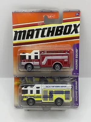 Matchbox No 51  Pair US Fire Engines - New Carded Blister • £8.75