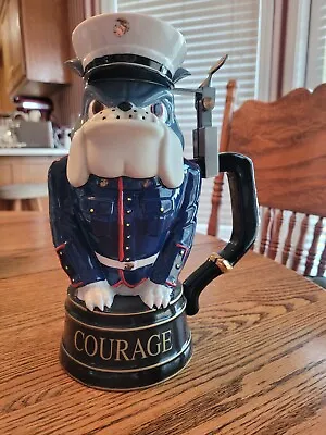 USMC  DRESS BLUES  Second Issue USMC Devil Dog Stein Collection  COURAGE   • $85