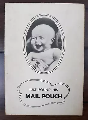 Vtg 1938  Baby  Just Found His Mail Pouch Tobacco Trade Card Print Advertising • $11
