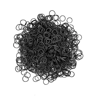 1000 Pcs Mini Rubber Bands Elastic Hair Ties For Hair Making Hairstyle Black • $10.36