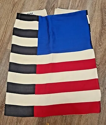 ACNE Studios Skirt Black Wite And Blue Stripe Layla Flag • $25