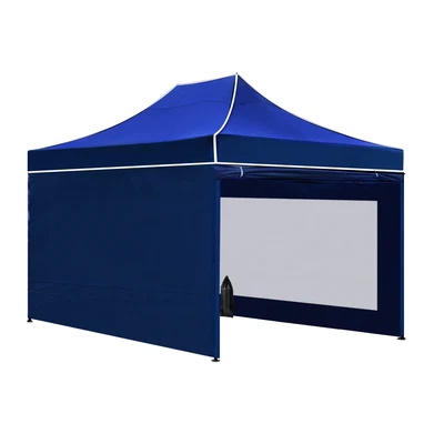 $187.95 • Buy Instahut Gazebo Pop Up Marquee 3x4.5 Folding Wedding Tent Gazebos Shade Blue