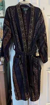 Vintage Colours By Alexander Julian Men's Bath Robe Terry Velour OS NOS Soft!! • $50