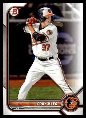 2022 Bowman Draft Coby Mayo #BD-127 Baltimore Orioles • $1.49