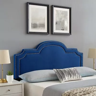 Modway Belinda Performance Velvet Full/Queen Headboard In Navy • $118.96