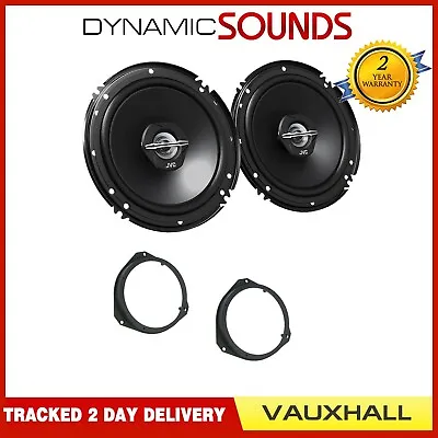 JVC 16cm 600 Watts 2 Way Front Door Car Speakers For Vauxhall Corsa D Combo • £39.99