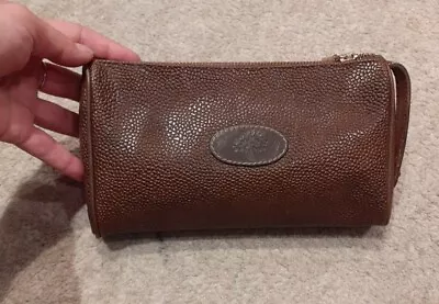 Authentic Mulberry Brown Pouch / Make Up / Brush Bag / Purse / Clutch Bag. VTG. • £154.95