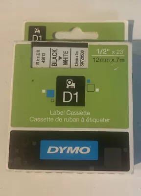 Dymo 3/8  (9mm) Black On White Label Tape For Dymo Pocket D1 Labels • $12.18