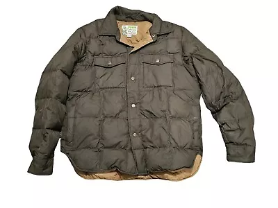 Eddie Bauer Yukon 550 Fill Goose Down Snap Jacket Mens Large • $59.99