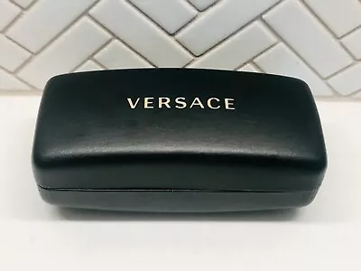 Versace Black Hard Cover Clam Shell Carrying Large Case Only Sunglasses Glasses • $7.99