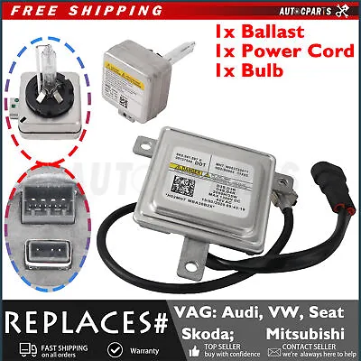 XENON Headlight HID Ballast W/ Blub For VW Sharan MK2 7N 2010 2011 2012 2013-15 • $39.92