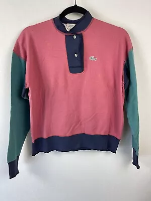 Vintage 80s IZOD Sports Lacoste Small Women's Long Sleeve Shirt Clothing • $84.30