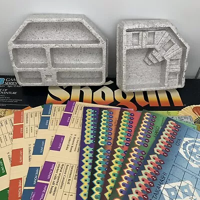 Milton Bradley SHOGUN Replacement Parts Foam Trays Cards Screens 1986 Vtg~CHOOSE • $7.99