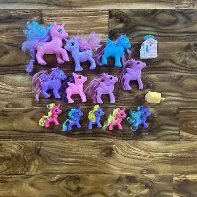 My Little Pony Hasbro Mixed Sizes Lot Of 12 Vintage 1981 With 2 Accessories • $34.95